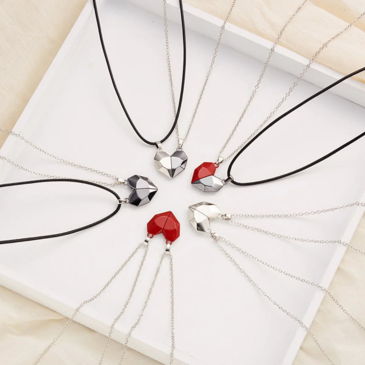 Magnetic Heart Necklaces