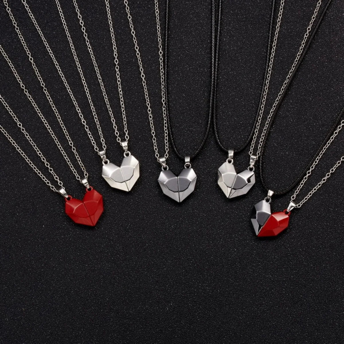 Magnetic Heart Necklaces
