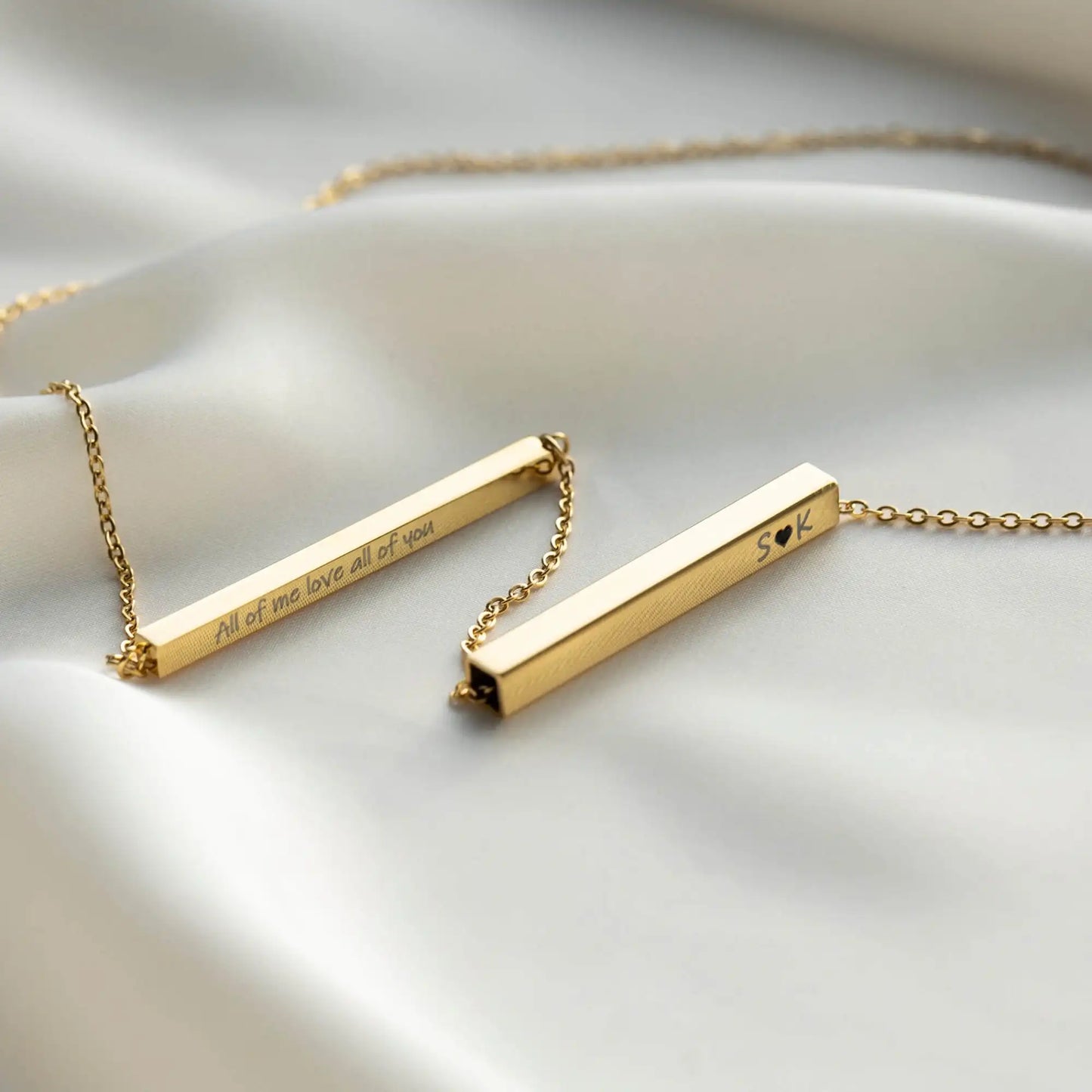 Hidden Message Bar Necklace